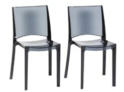 Lot De 2 Chaises Empilables HELLY - Polycarbonate Plein - Gris Ardoise 12 Lot De 2 Chaises Empilables HELLY - Polycarbonate Plein - Gris Ardoise -Mobilia Boutique chaise 177736