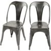 Chaise Indus Gris Anthracite (lot De 2) -Mobilia Boutique chaise 17797429