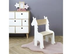 Chaise Enfant Licorne Blanche Et Bois - Blanc 8 Chaise Enfant Licorne Blanche Et Bois - Blanc -Mobilia Boutique chaise 18075821