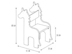 Chaise Enfant Licorne Blanche Et Bois - Blanc 10 Chaise Enfant Licorne Blanche Et Bois - Blanc -Mobilia Boutique chaise 18075825