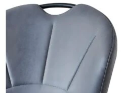 Chaise Simili Gris Avec Poignée SC2 Pieds Métal - Gris -Mobilia Boutique chaise 18081537