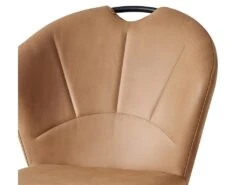 Chaise Simili Marron Avec Poignée SC2 Pieds Métal - Marron -Mobilia Boutique chaise 18081545