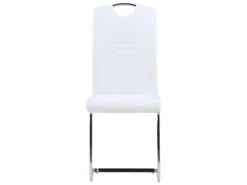 Lot De 4 Chaises De Salle à Manger Cuisine Cantilever Design Moderne Synthétique Blanc CDS021349 -Mobilia Boutique chaise 18081925