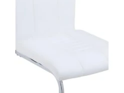 Lot De 4 Chaises De Salle à Manger Cuisine Cantilever Design Moderne Synthétique Blanc CDS021349 -Mobilia Boutique chaise 18081929