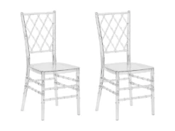 Lot De 2 Chaises Transparentes CLARION