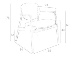 Fauteuil En Similicuir Et Pieds En Frêne 4118 ANGEL CERDA -Mobilia Boutique chaise 18430337