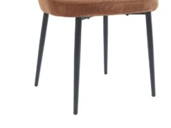 Lot De 6 Chaises En Velours Côtelé Et Métal - Terracotta - CELOLA De Pascal MORABITO -Mobilia Boutique chaise 18636857