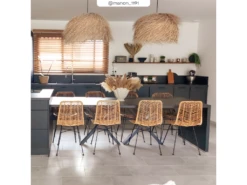 Chaise Tamara En Rotin Naturel (lot De 2) -Mobilia Boutique chaise 18752203