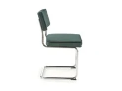 Chaise Design En Tissu Velours 49 X 55 X 85 Cm - Vert Foncé -Mobilia Boutique chaise 18833669