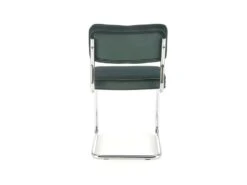 Chaise Design En Tissu Velours 49 X 55 X 85 Cm - Vert Foncé -Mobilia Boutique chaise 18833677