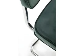 Chaise Design En Tissu Velours 49 X 55 X 85 Cm - Vert Foncé -Mobilia Boutique chaise 18833679