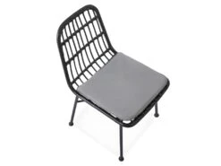 Chaise En Rotin Synthétique 47 X 45 X 85 Cm - Noir -Mobilia Boutique chaise 18834425