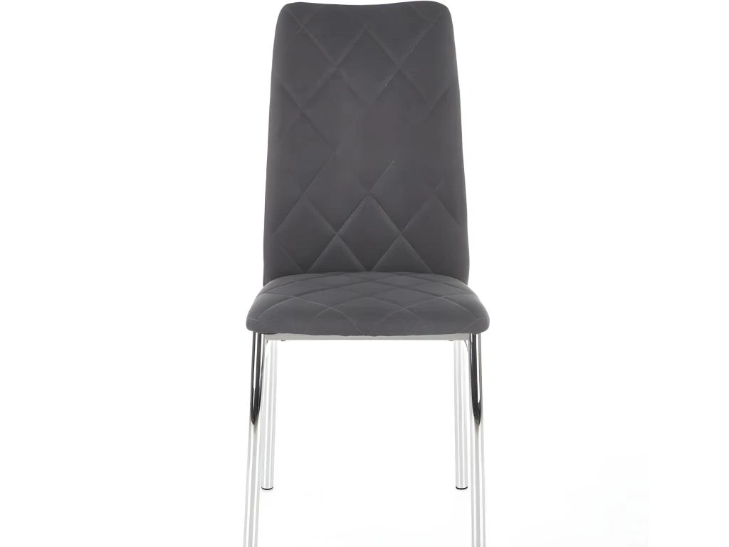 Lot De 4 Chaises En Tissu 43 X 57 X 97 Cm - Gris Foncé 8 Lot De 4 Chaises En Tissu 43 X 57 X 97 Cm - Gris Foncé – Image 6