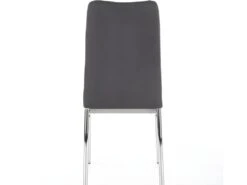 Lot De 4 Chaises En Tissu 43 X 57 X 97 Cm - Gris Foncé 16 Lot De 4 Chaises En Tissu 43 X 57 X 97 Cm - Gris Foncé -Mobilia Boutique chaise 18837393