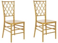Lot De 2 Chaises Dorées CLARION
