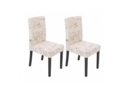 Chaise De Salle à Manger Lot De 2 OTTA Pieds Foncés