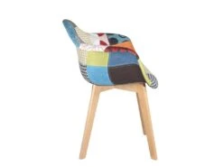 KAYELLES Lot De 2 Fauteuils Tissu Patchwork Scandinave LIMA (patchwork) -Mobilia Boutique chaise 19332453