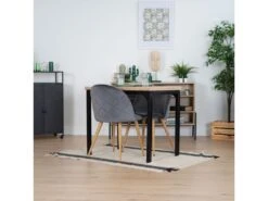 Lot De 2 Chaises De Salle à Manger Scandinaves En Velours Gris ZOMBA GREY VELVET -Mobilia Boutique chaise 19358163