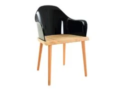 Chaise Pärumm Beksand Noir 57x54x82 Cm