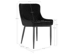 Chaise De Salle à Manger Mira Noir -Mobilia Boutique chaise 19521215