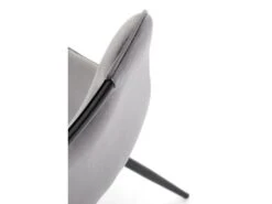 Chaise Design En Tissu Velours 46 X 58 X 83 Cm - Gris -Mobilia Boutique chaise 19816671