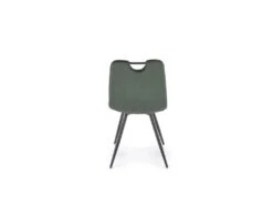 Chaise Design En Tissu Velours 46 X 58 X 83 Cm - Vert Foncé -Mobilia Boutique chaise 19816687