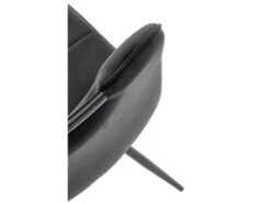 Chaise Design En Tissu Velours 46 X 58 X 83 Cm - Noir -Mobilia Boutique chaise 19816719