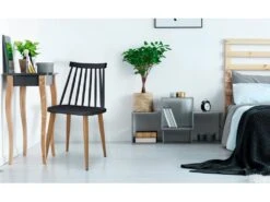 Lot De 2 Chaises Scandinaves Houlgate Noir -Mobilia Boutique chaise 19940677