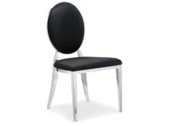 Lot De 4 Chaises Médaillon Sofia Noir -Mobilia Boutique chaise 20010301