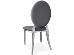 Lot De 4 Chaises Médaillon Sofia Gris -Mobilia Boutique chaise 20010389