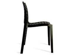 Lot De 6 Chaises Empilables DIADEME - Polypropylène - Gris Anthracite -Mobilia Boutique chaise 202231