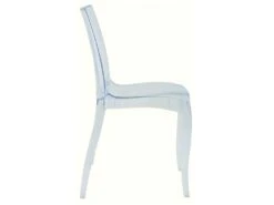 Lot De 6 Chaises Empilables LUCINDA - Polycarbonate - Cristal -Mobilia Boutique chaise 202339