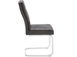 Lot De 2 Chaises De Salle à Manger Rembourrées En Microfibre Gris 9 Lot De 2 Chaises De Salle à Manger Rembourrées En Microfibre Gris -Mobilia Boutique chaise 20945811