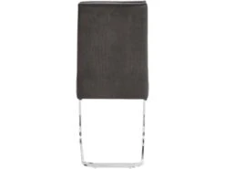 Lot De 2 Chaises De Salle à Manger Rembourrées En Microfibre Gris 11 Lot De 2 Chaises De Salle à Manger Rembourrées En Microfibre Gris -Mobilia Boutique chaise 20945815