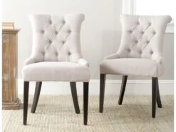 Chaise Taupe 55 X 66 X 101.09 Cm - Alison -Mobilia Boutique chaise 21034537