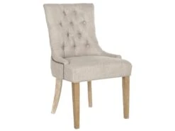 Chaise Beige 60 X 56 X 92.45 Cm - Saundra -Mobilia Boutique chaise 21034573