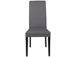 Lot De 6 Chaises TACOMA - Simili Gris & Pieds Noirs -Mobilia Boutique chaise 212167