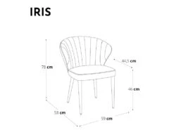 Lot De 2 Chaises Velours Bleu Canard Pieds Velours Assortis -Mobilia Boutique chaise 21220365