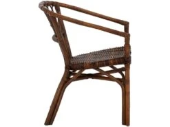 Lot De 2 Chaises De Salle à Manger En Rotin Marron -Mobilia Boutique chaise 21556681