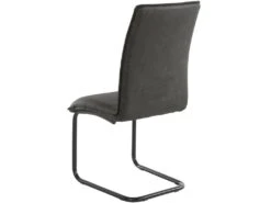 Lot De 2 Chaises De Salle à Manger Rembourrées En PU Anthracite -Mobilia Boutique chaise 21687009
