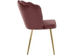 Ensemble De 2 Chaises De Salle à Manger Rembourrées En Velours Rose -Mobilia Boutique chaise 21690917