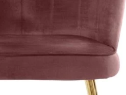 Ensemble De 2 Chaises De Salle à Manger Rembourrées En Velours Rose -Mobilia Boutique chaise 21690923