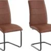 Chaises De Salle à Manger Rembourrées Lot De 2 En PU Cognac -Mobilia Boutique chaise 21692519