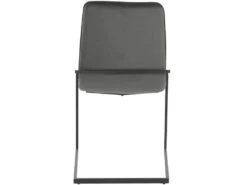 Lot De 2 Chaises De Salle à Manger Rembourrées En Velours Gris -Mobilia Boutique chaise 21693047