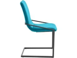 Lot De 2 Chaises De Salle à Manger Rembourrées En Velours Pétrole -Mobilia Boutique chaise 21693247
