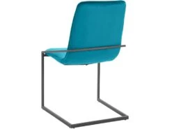 Lot De 2 Chaises De Salle à Manger Rembourrées En Velours Pétrole -Mobilia Boutique chaise 21693249