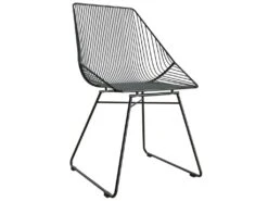 Chaise De Salle à Manger En Métal Noir