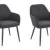 Mara Arm Chair 2pk Anthracite 1 Mara Arm Chair 2pk Anthracite -Mobilia Boutique chaise 21697163