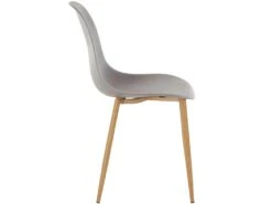 Chaise Miller 4pk Gris Clair PlastOak -Mobilia Boutique chaise 21697647