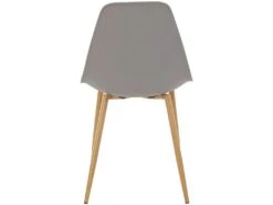 Chaise Miller 4pk Gris Clair PlastOak -Mobilia Boutique chaise 21697651